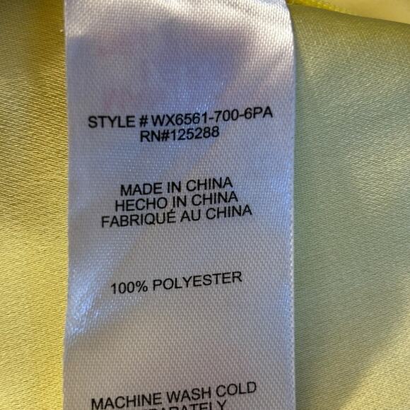 Jason Wu NWT Yellow Satin Cropped Tank - Size Medium - Picture 8 of 8